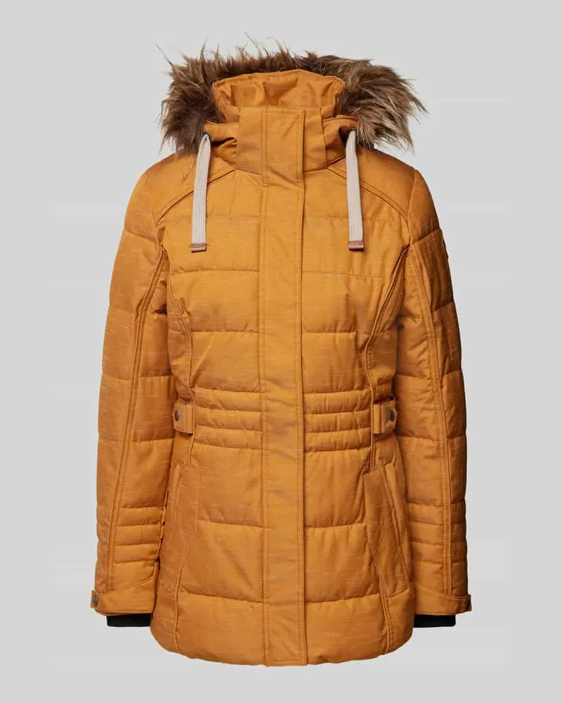 G.I.G.A. DX Steppjacke mit Kunstfellbesatz Modell 'Oivia Senf