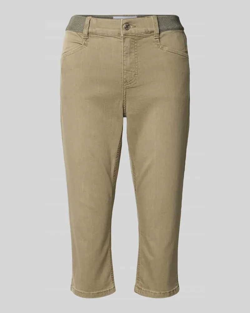ANGELS  Caprihose mit elastischem Bund Modell 'AnnaCapri Sporty Khaki