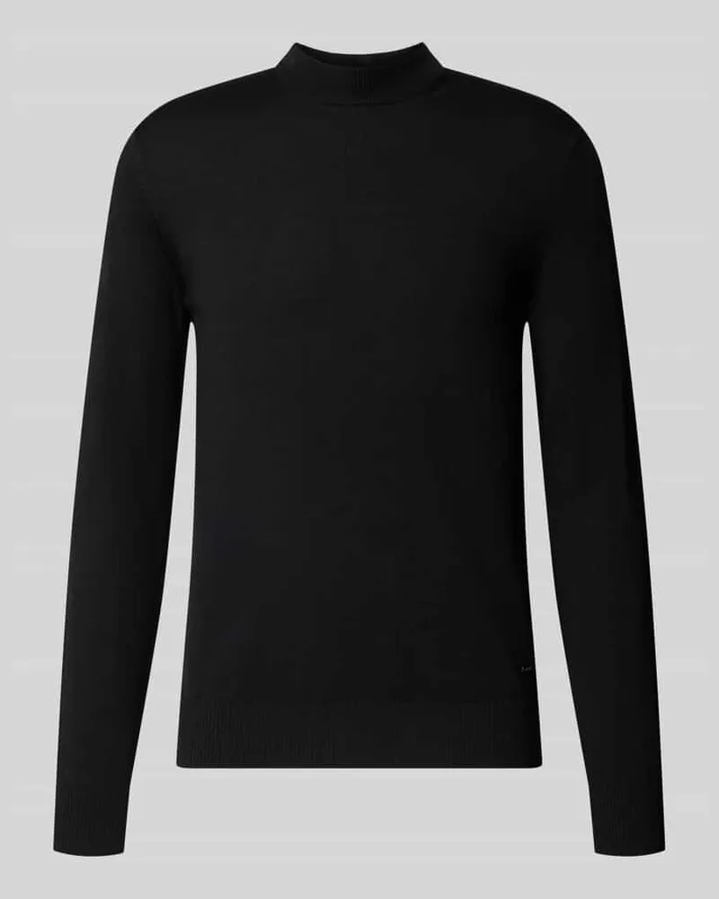 JOOP! Regular Fit Pullover aus reiner Schurwolle Modell 'Davide Black