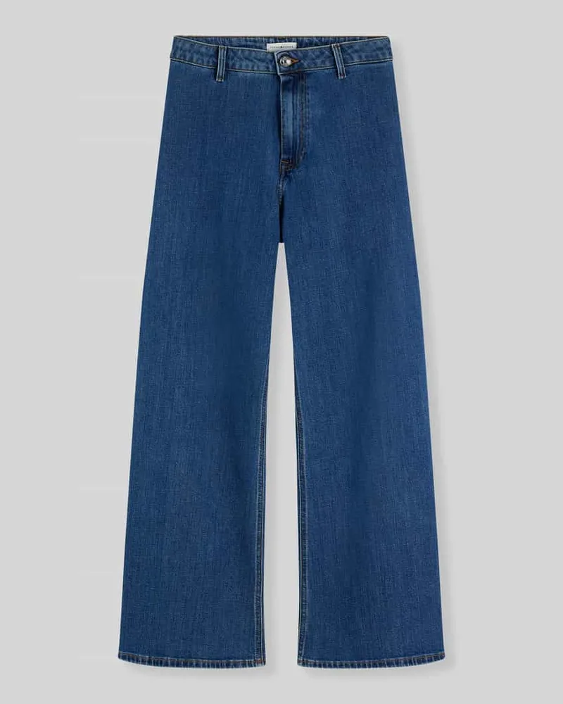 Tommy Hilfiger Wide Leg Culotte aus Baumwoll-Mix Modell 'RIAN Bleu