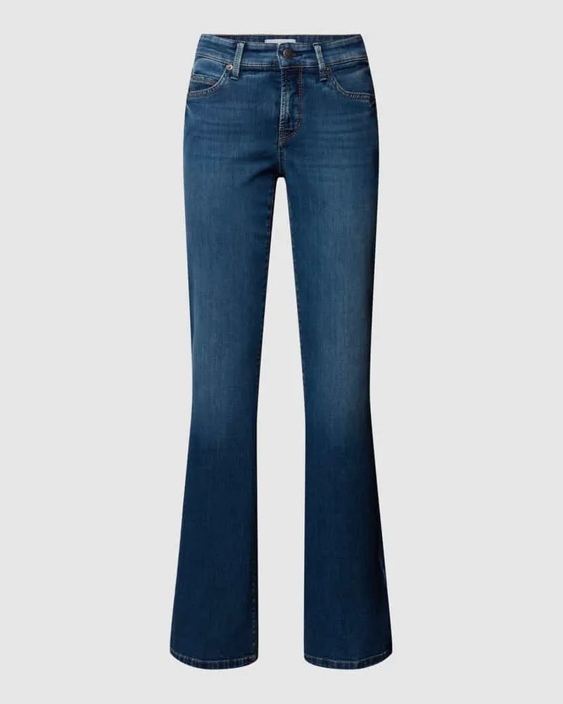 Cambio Flared Jeans mit Stretch-Anteil Modell 'PARIS FLARED Blau