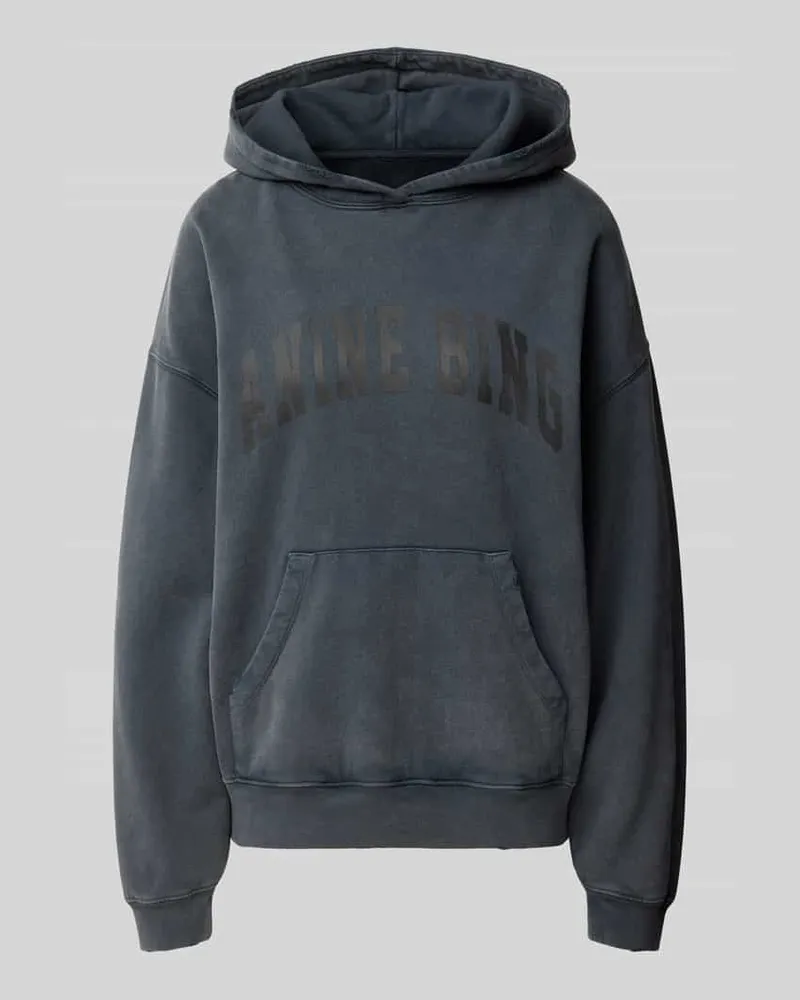 Anine Bing Hoodie mit Logo-Print HARVEY SWEATSHIRT Black