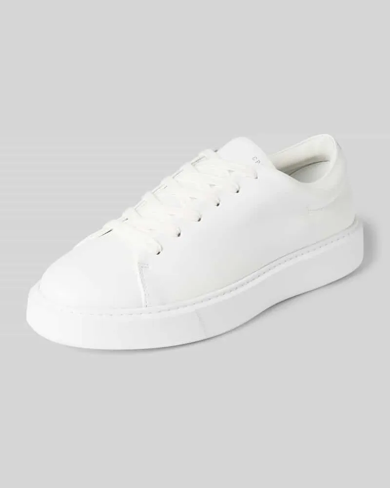 Copenhagen Sneaker aus echtem Leder mit Logo-Detail Weiss