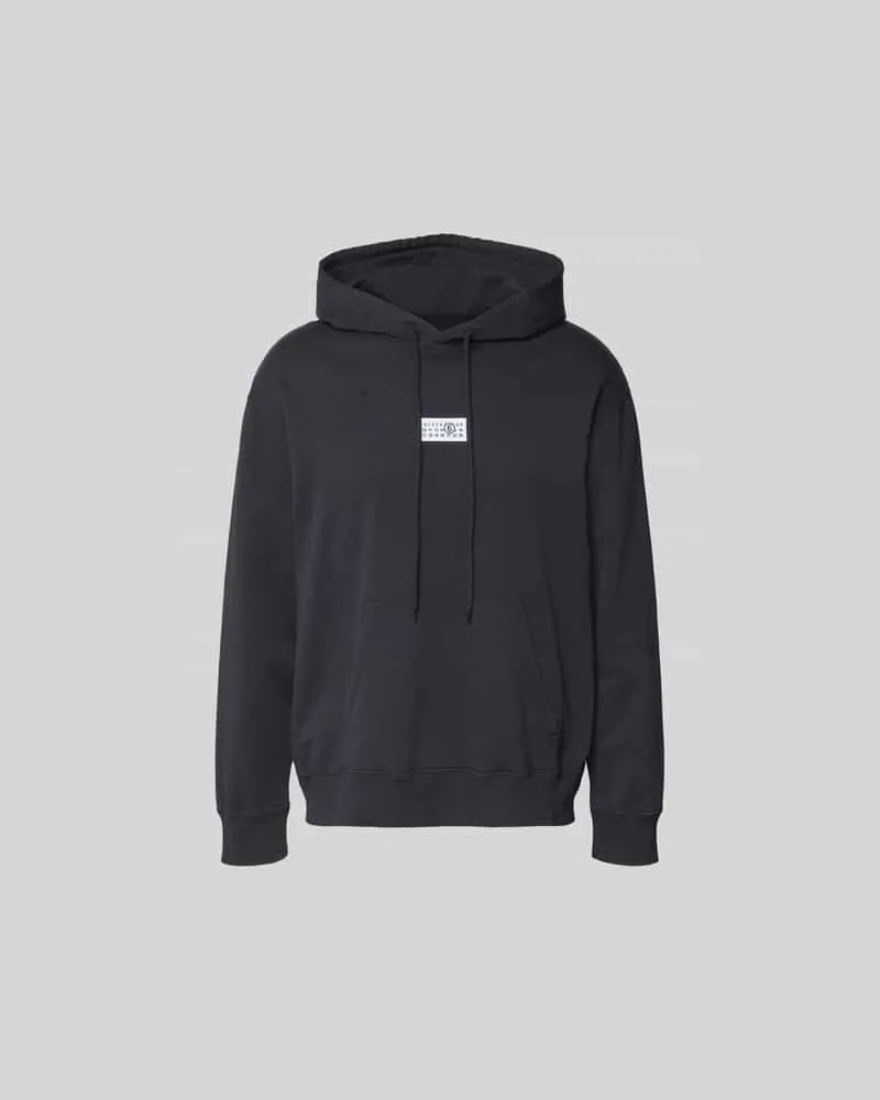 Maison Margiela Hoodie mit Label-Stitching Black