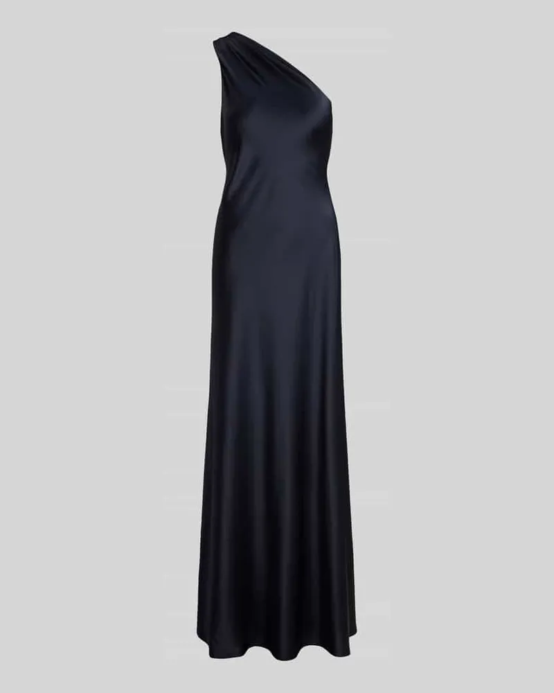 Ralph Lauren Figurbetontes Abendkleid mit One-Shoulder-Ausschnitt Dunkelblau