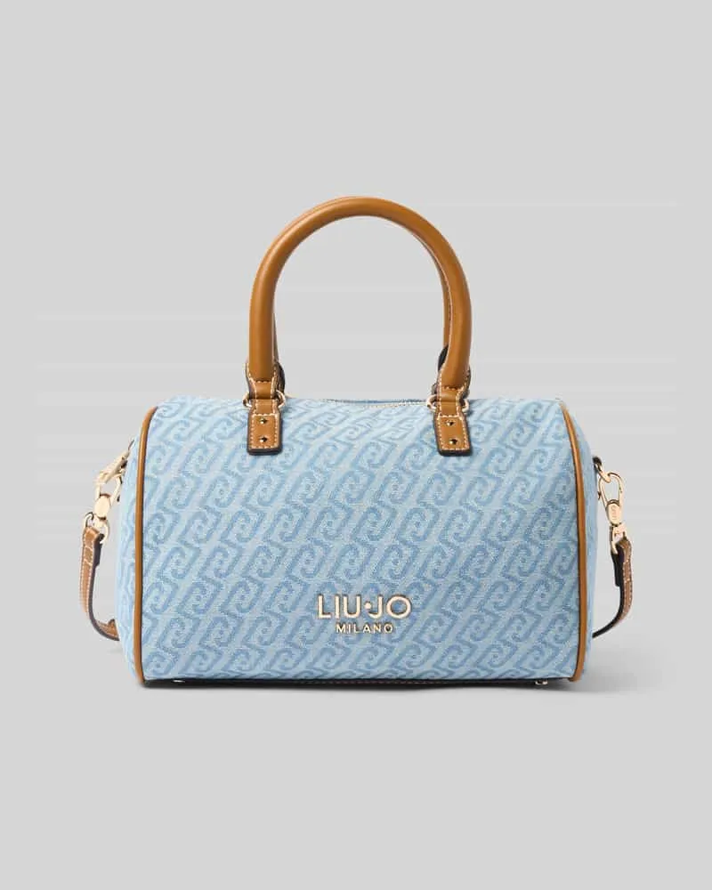 Liu Jo Satchel in Denim-Optik Modell 'Evrim Hellblau