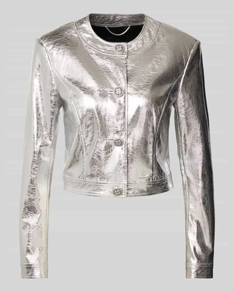 Marc Cain Cropped Blazer Silber
