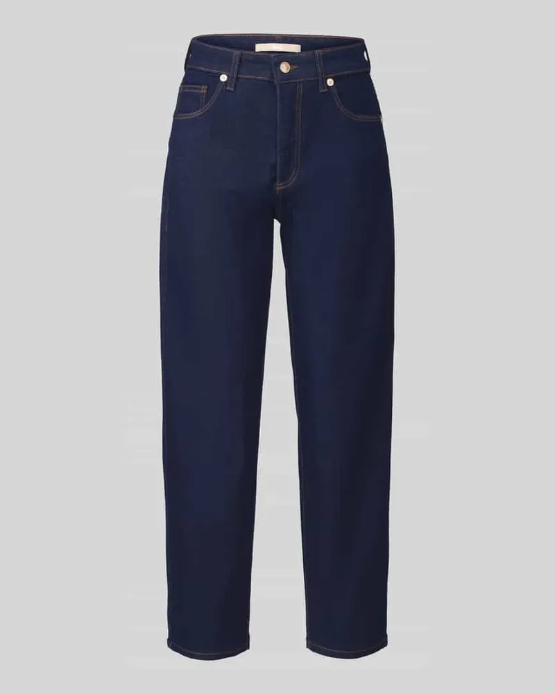 MAC Jeans Loose Fit Barrel Jeans aus Baumwoll-Mix mit Modal-Anteil Modell 'DANNI Dunkelblau