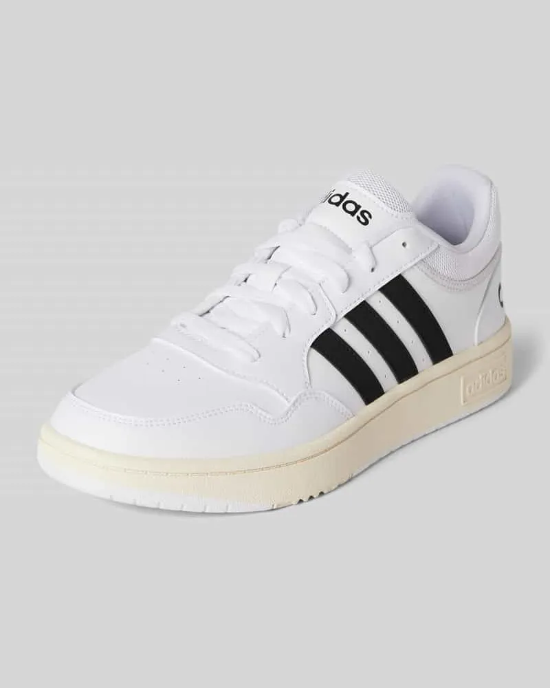 adidas Sneaker mit Label-Print Modell 'HOOPS Weiss