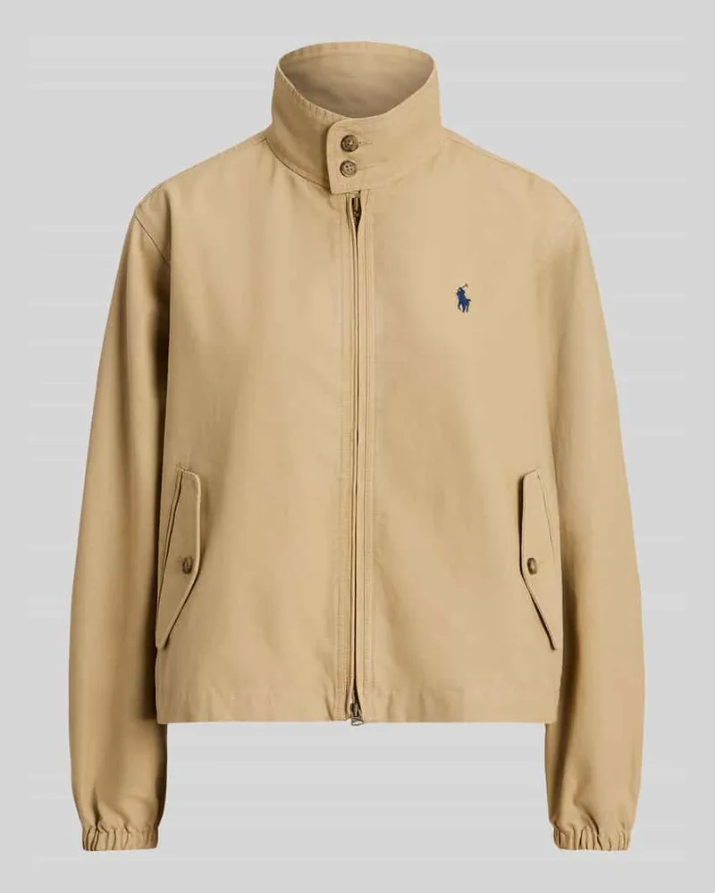 Ralph Lauren Regular Fit Blouson aus reiner Baumwolle Beige