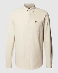 Lyle & Scott Slim Fit Freizeithemd mit Button-Down-Kragen Sand