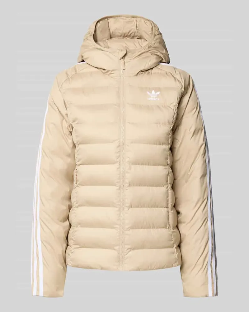 adidas Steppjacke mit Label-Stitching Beige