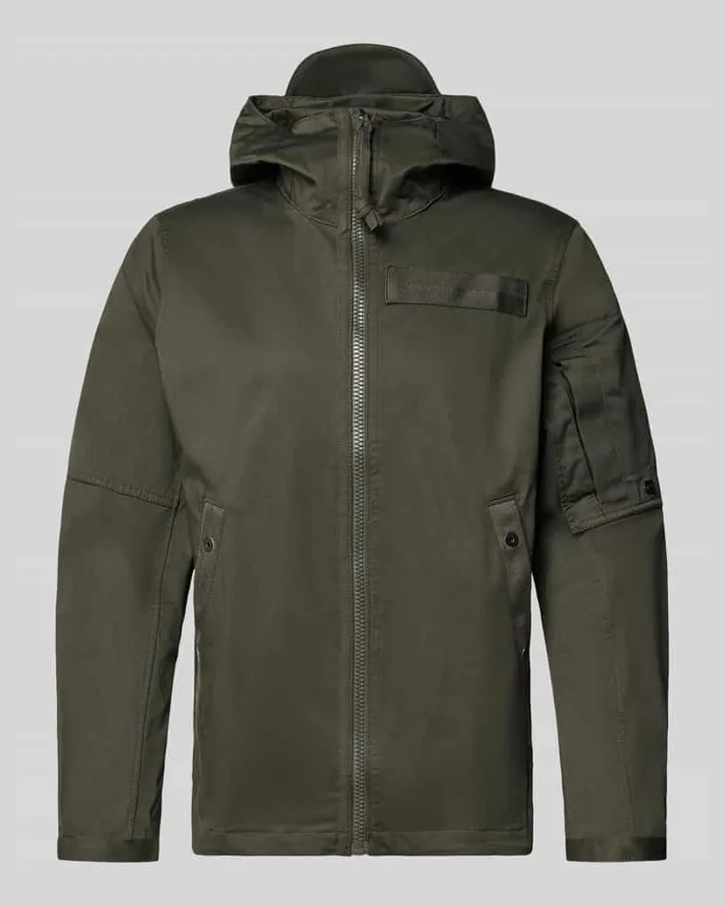 G-STAR RAW Regular Fit Regenjacke mit Reißverschluss Modell 'Batt Anthrazit