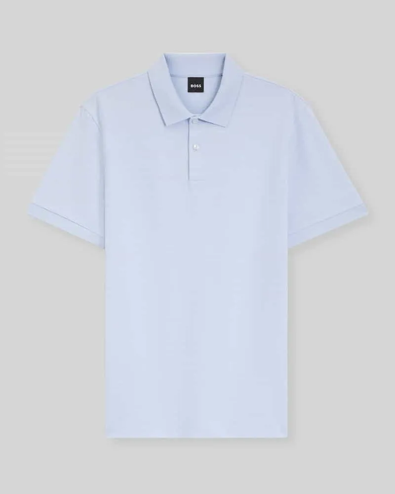 HUGO BOSS Regular Fit Poloshirt aus reiner Baumwolle Modell 'H-PARLAY 102 Bleu