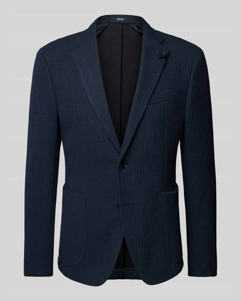 JOOP! Slim Fit 2-Knopf-Sakko mit Eingrifftaschen Modell 'Hoverst Marine