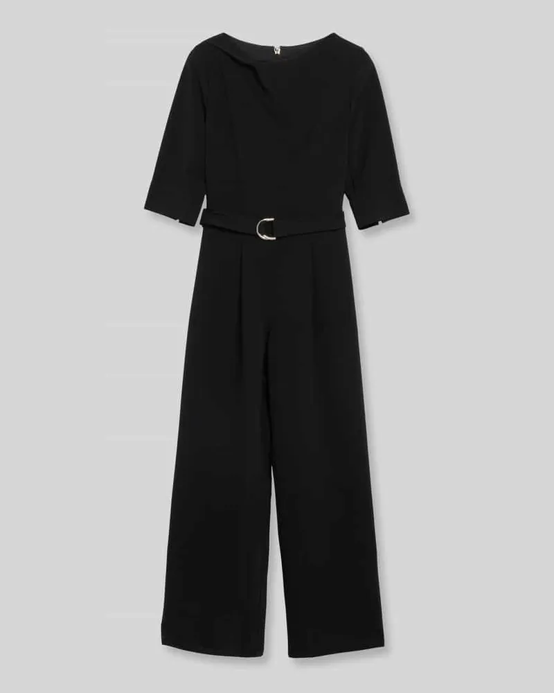 S.Oliver Jumpsuit mit Bindegürtel Black