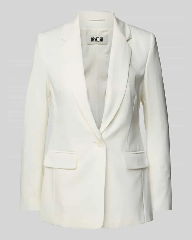 Drykorn Slim Fit Blazer mit Pattentaschen Modell 'ATLIN Weiss