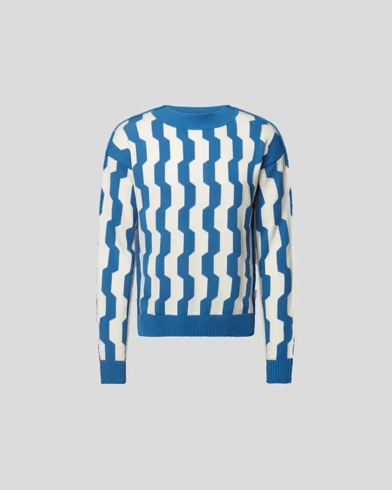 Marni Pullover mit Allover-Muster Blau