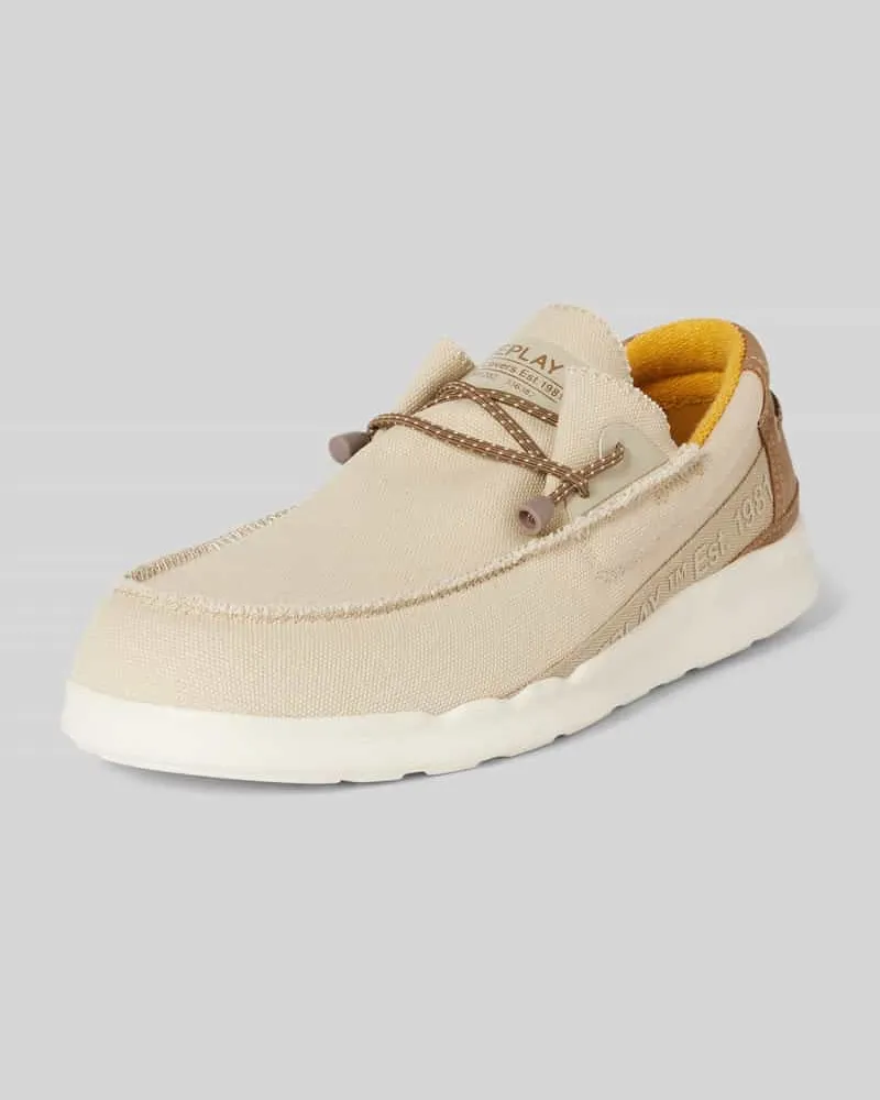 Replay Sneaker mit Label-Print Modell 'ALCYON NATURE Beige