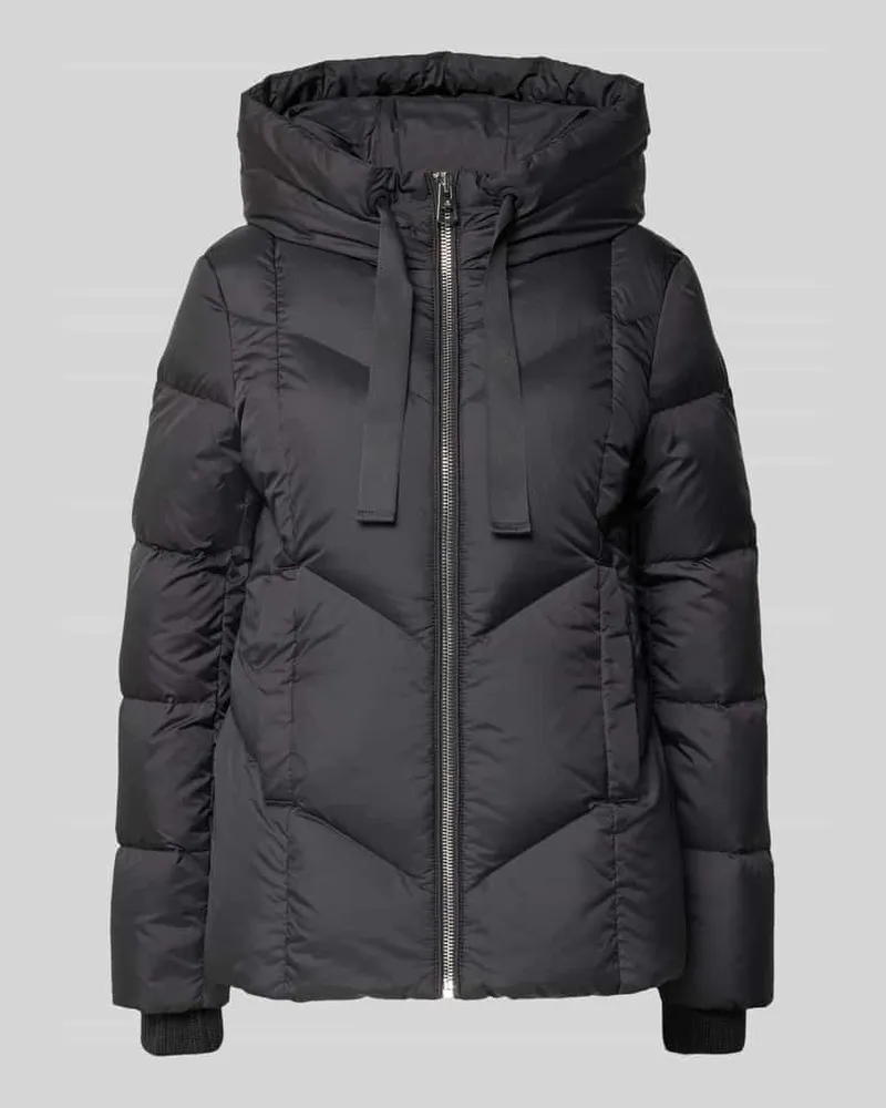 Marc O'Polo Regular Fit Daunenjacke mit Label Print Dunkelgrau