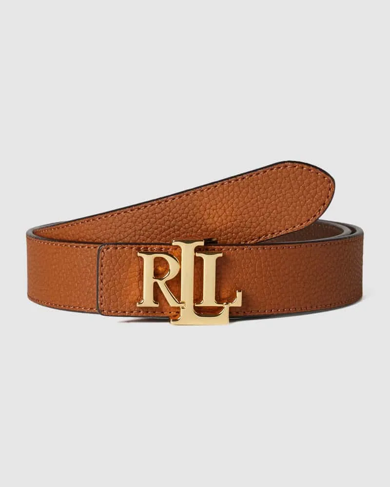 Ralph Lauren Gürtel aus Rindsleder mit Wendefunktion Dunkelbraun