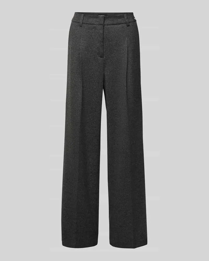 Cambio Anzughose mit Bügelfalten Modell 'AMELIE Mittelgrau