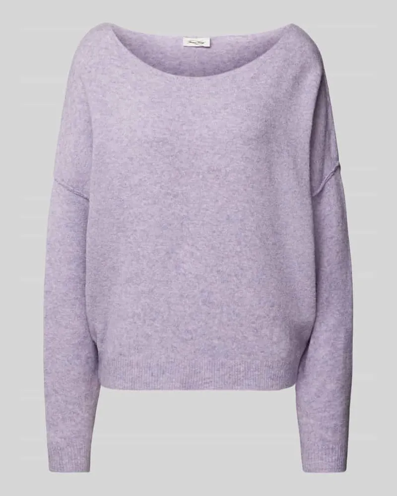 American Vintage Strickpullover mit gerippten Abschlüssen Modell 'DAMSVILLE Flieder