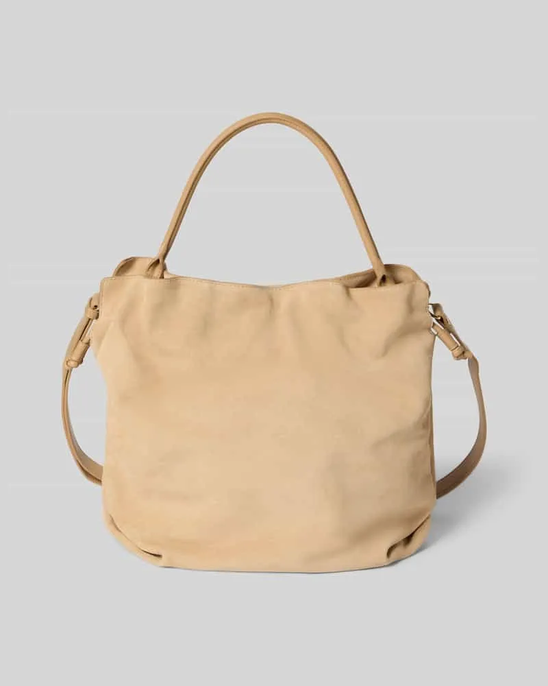 Hey Marly Handtasche aus Kalbsleder mit kurzem Tragegriff Sand
