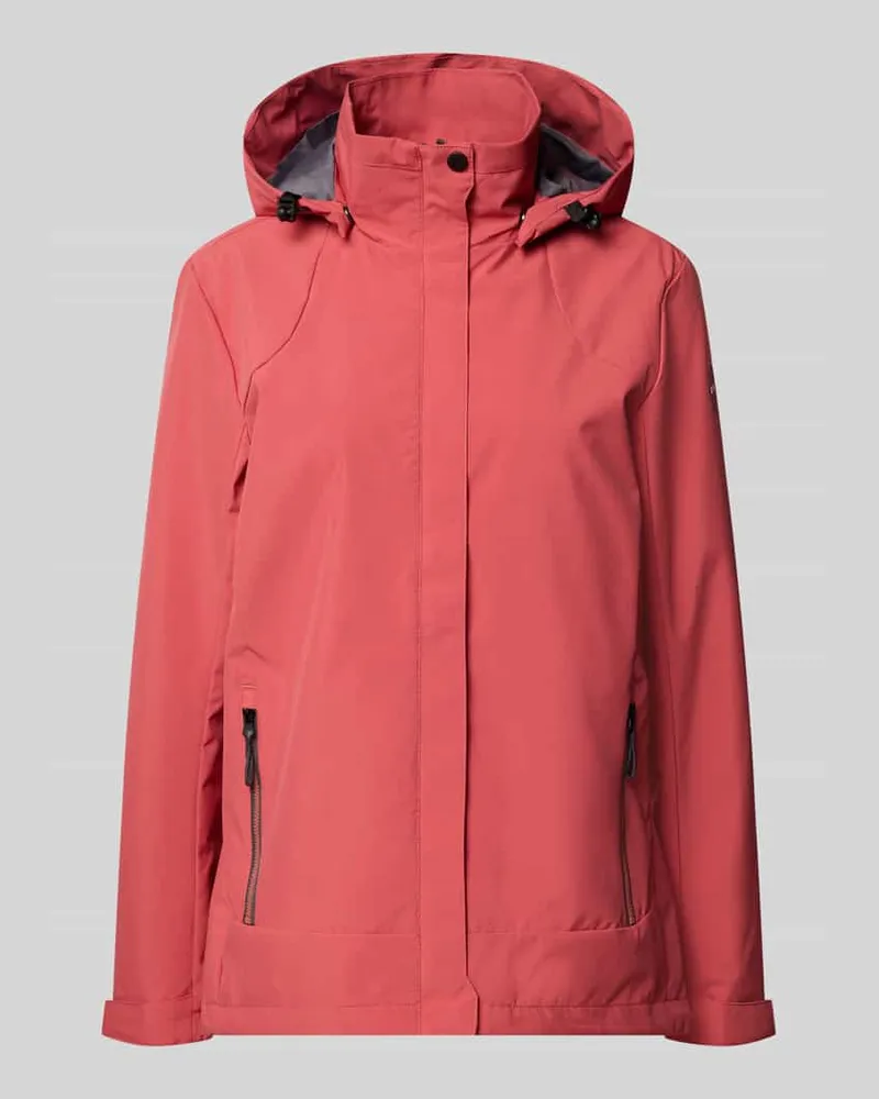 G.I.G.A. DX Parka mit Kapuze und verdecktem Reißverschluss Rostrot