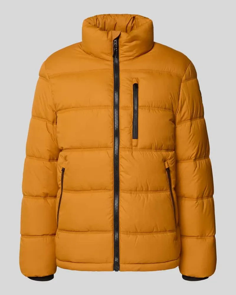 Tom Tailor Regular Fit Steppjacke mit Stehkragen Orange