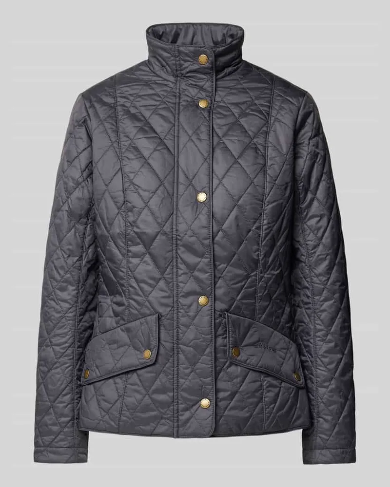 Barbour Steppjacke mit Stehkragen Modell 'Flyweight Cavalry Marine