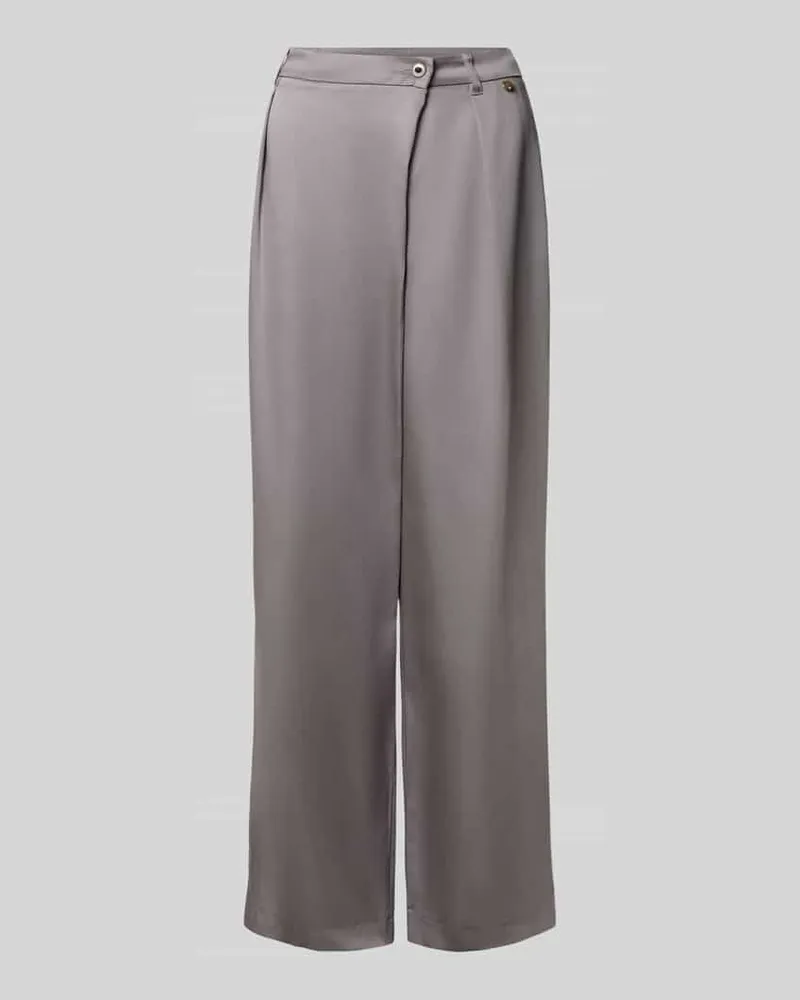 Liu Jo Wide Fit Hose aus reinem Lyocell Hellgrau