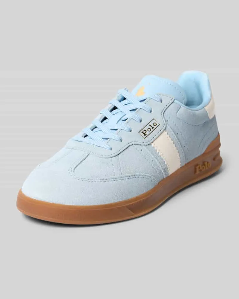 Ralph Lauren Sneaker aus Leder mit Schnürung Modell 'HERITAGE AERA Hellblau