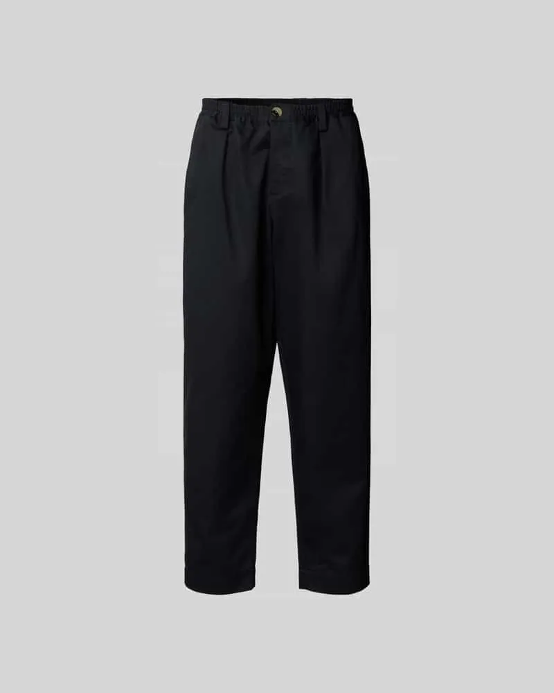 Marni Relaxed Fit Stoffhose mit Bundfalten Black