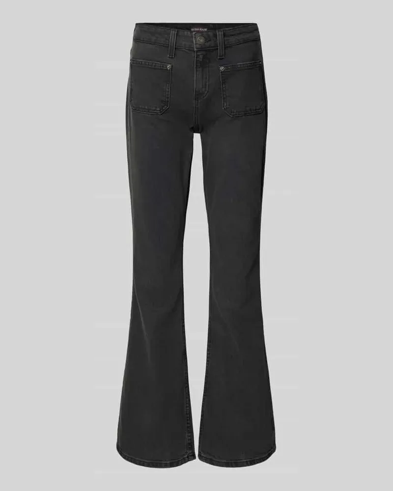Guess Bootcut Jeans mit Eingrifftaschen Anthrazit