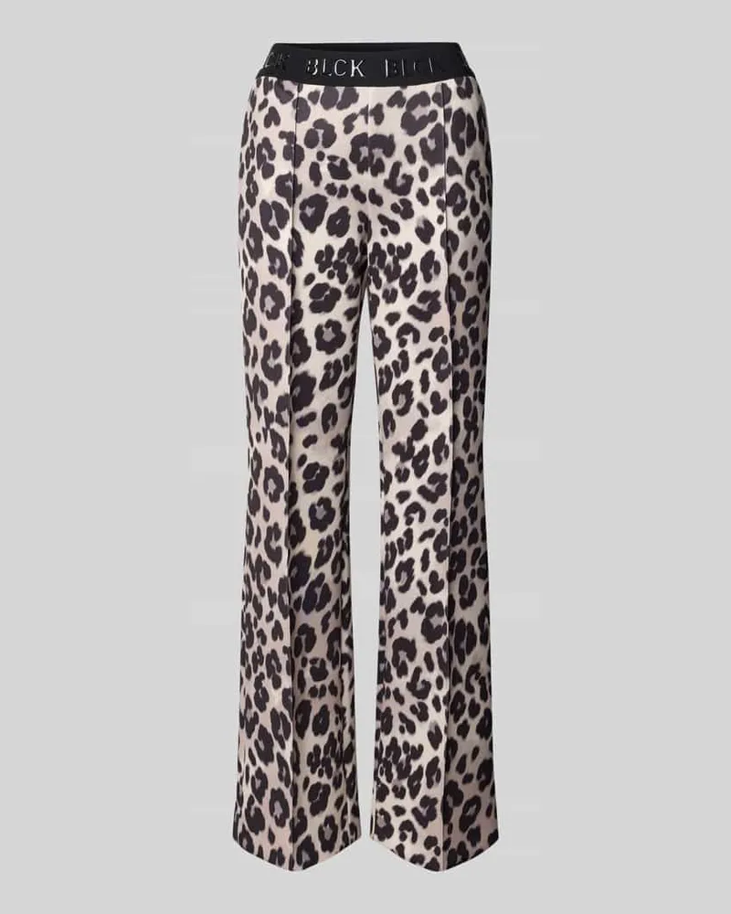 S.Oliver Straight Leg Hose mit elastischem Bund Sand
