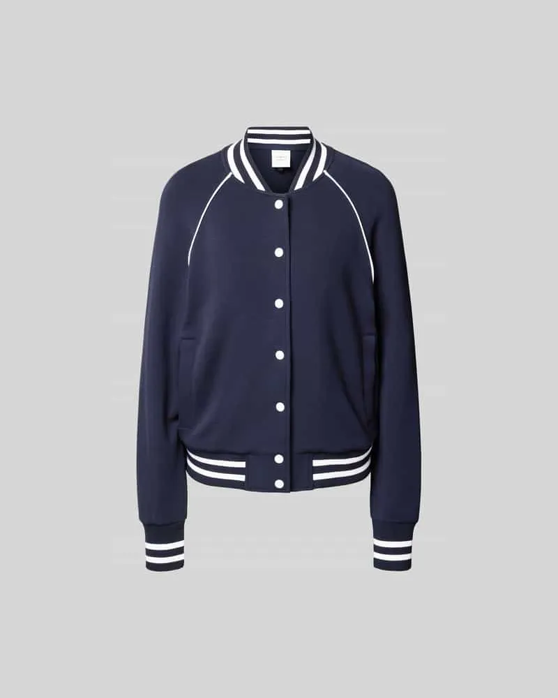 Varley College-Jacke mit Druckknopfleiste Marine