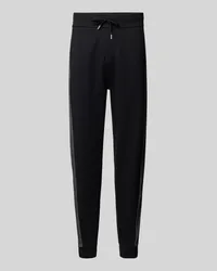 HUGO BOSS Tapered Fit Sweatpants mit Tunnelzug Black