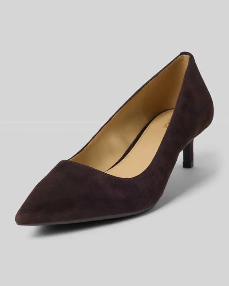 Michael Kors Pumps aus echtem Leder Modell 'Alina Dunkelbraun