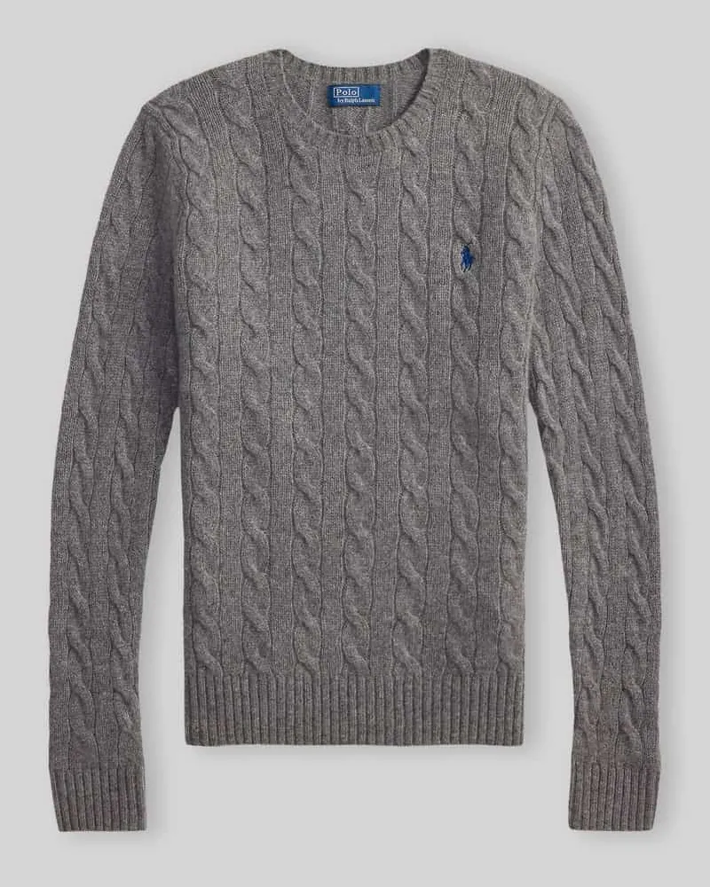 Ralph Lauren Regular Fit Pullover aus Woll-Kaschmir-Mix 'JULIANNA Mittelgrau