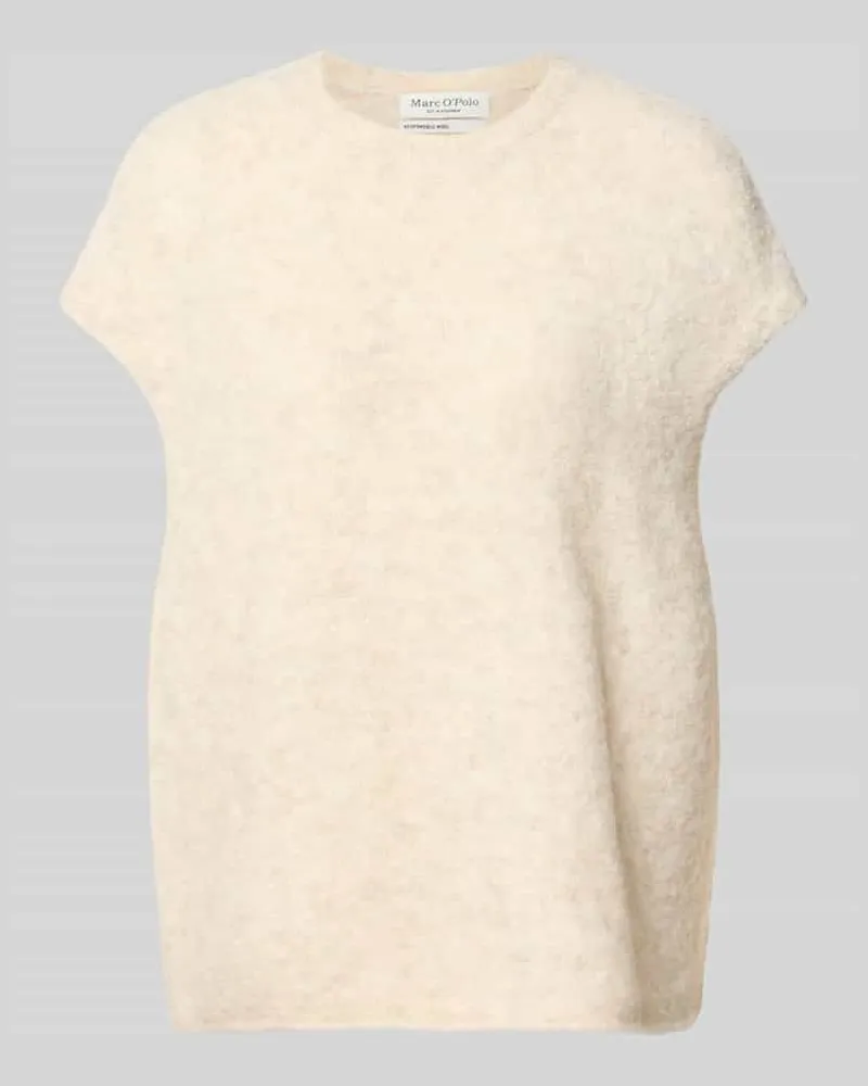 Marc O'Polo Relaxed Fit Pullunder aus Woll-Mix Stein