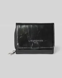 Liebeskind Portemonnaie aus reinem Leder mit Label-Detail Modell 'Paris Black