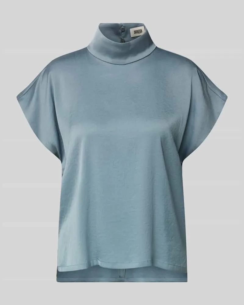 Drykorn Blusenshirt mit Stehkragen Modell 'ALARIA Bleu