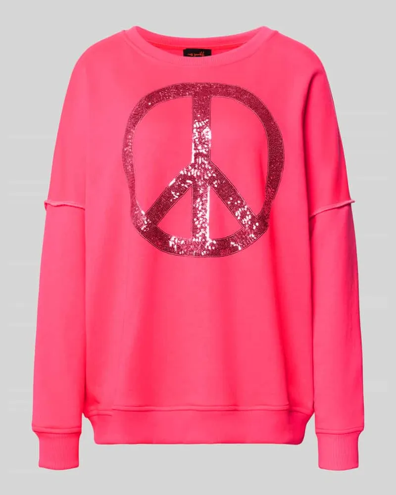 Miss Goodlife Oversized Sweatshirt aus Baumwoll-Mix Pink