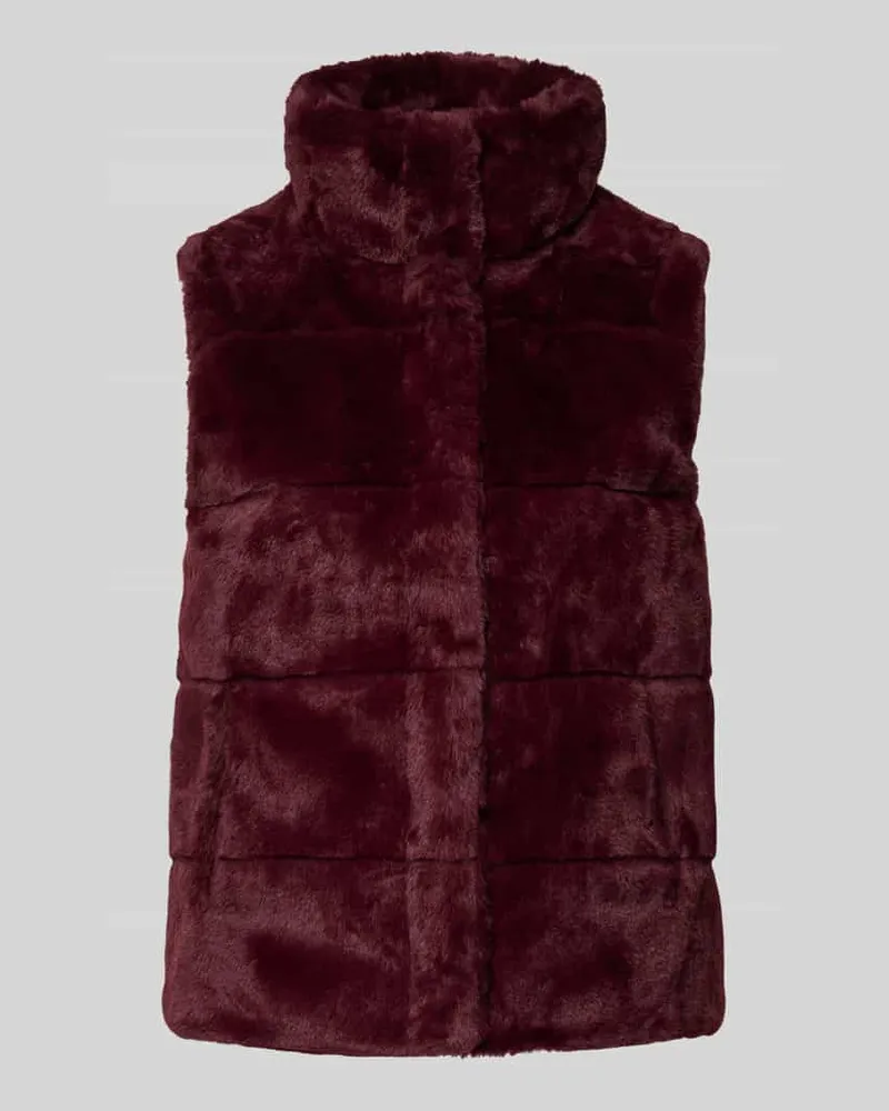 monari Weste mit Stehkragen Bordeaux