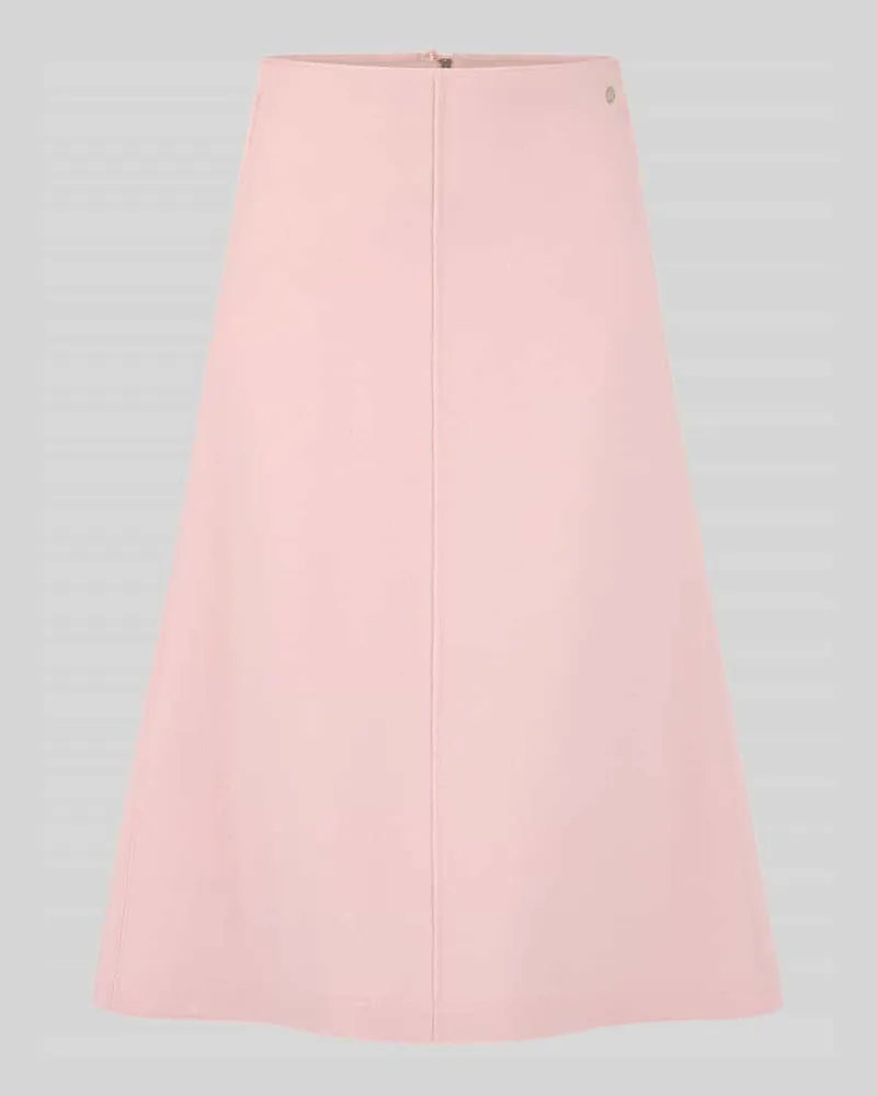 Marc Cain Midi-Rock aus Wolle mit Eingrifftaschen Rose
