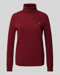 Gant Strickpullover mit Rollkragen Modell 'EXTRAFINE Bordeaux