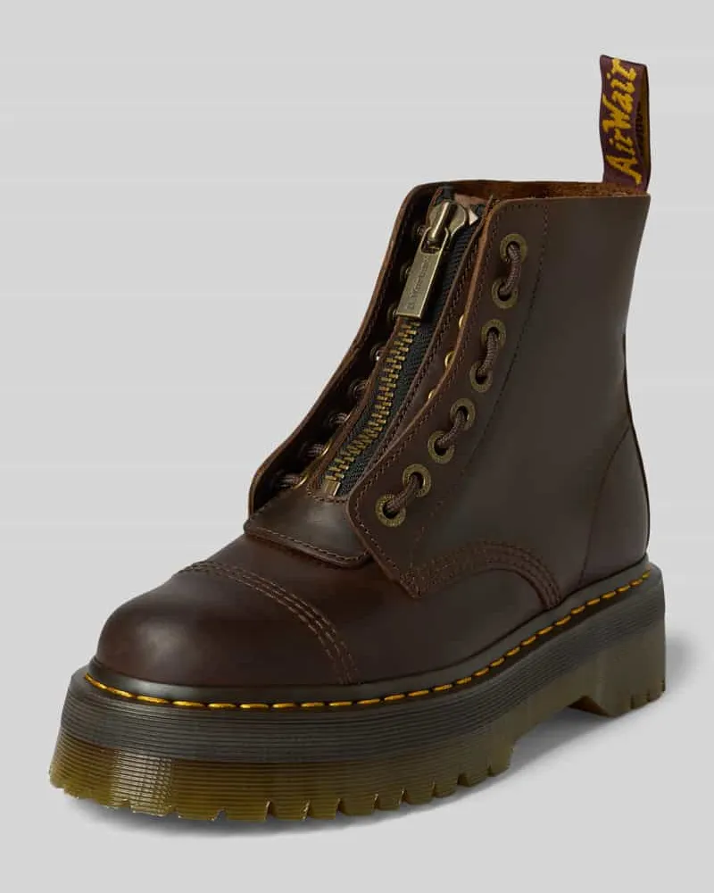 Dr.Martens Boots aus Leder mit Label-Detail Modell 'Sinclair Dunkelbraun