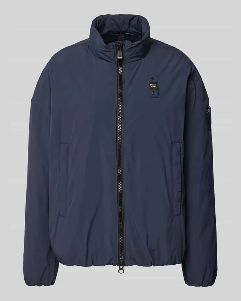 Blauer Jacke mit Zweiwege-Reißverschluss Modell 'BELLAMI Dunkelblau