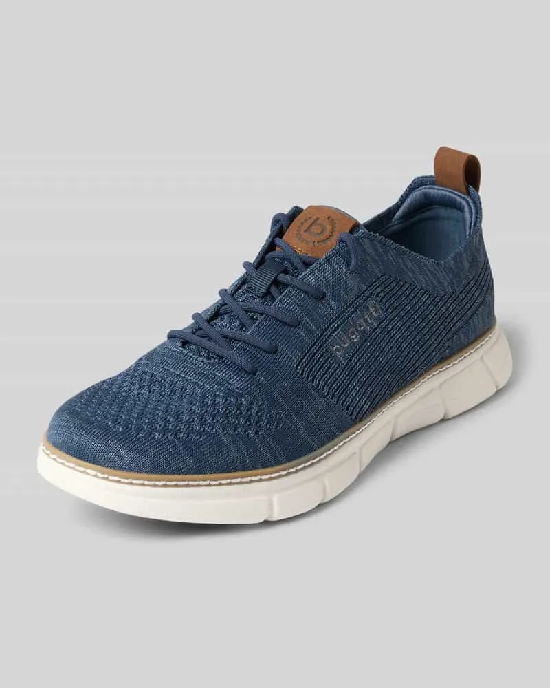 Bugatti Sneaker mit Label-Details Modell 'Pasadena Blau